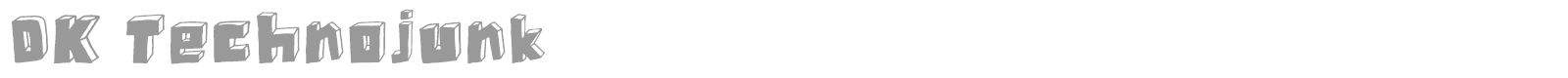 DK Technojunk font preview